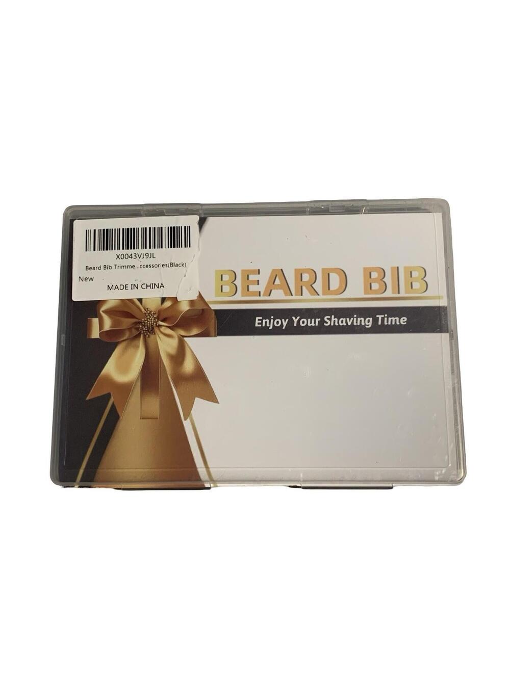Beard Buddy Beard Bib Trimming Apron Hair Catcher w/ Mirror Suction Cups NEW